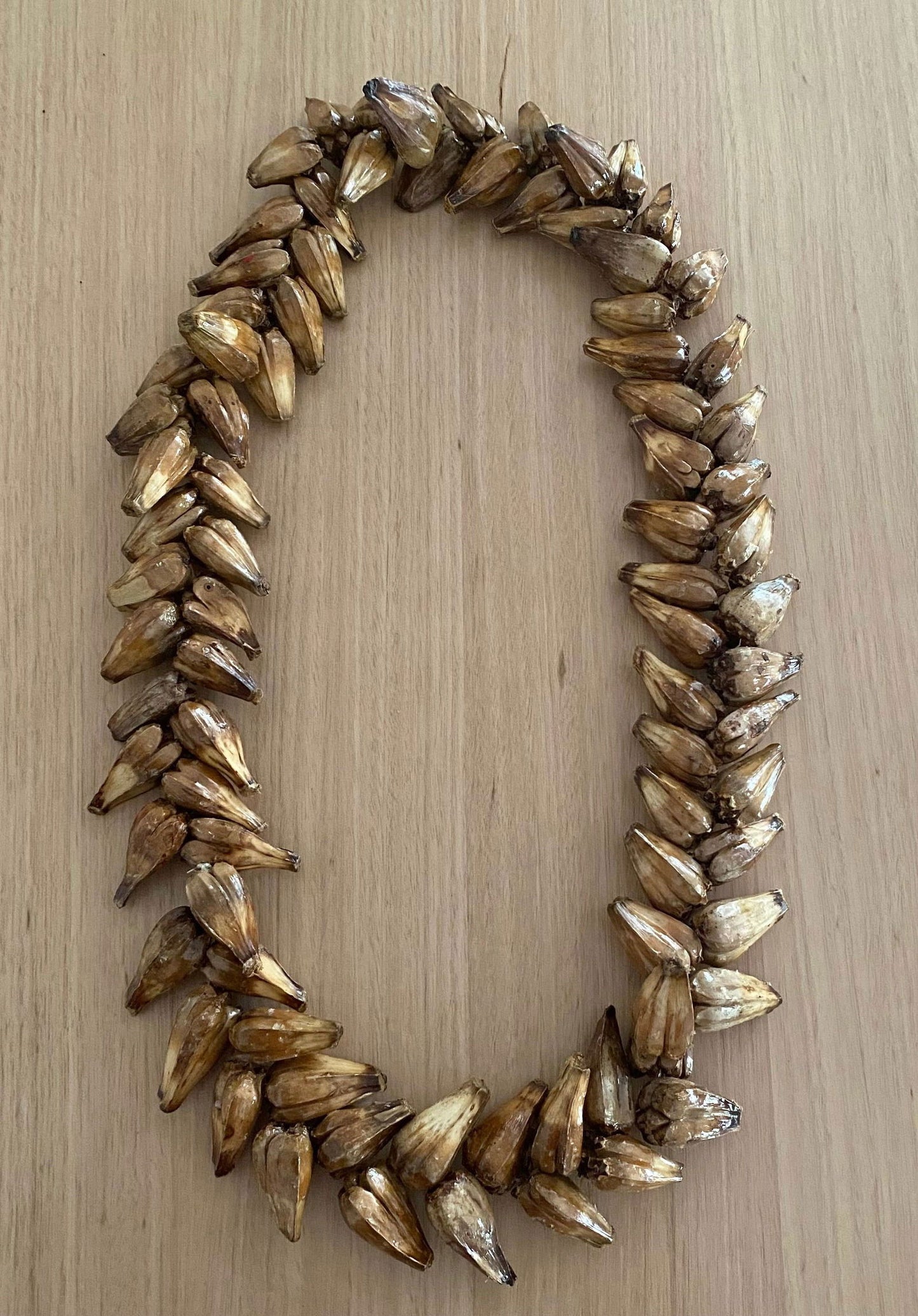Ula Fala Mens Handmade Natural Seed Traditional Lei Samoan Tongan Chief Necklace - Island Aesthetica