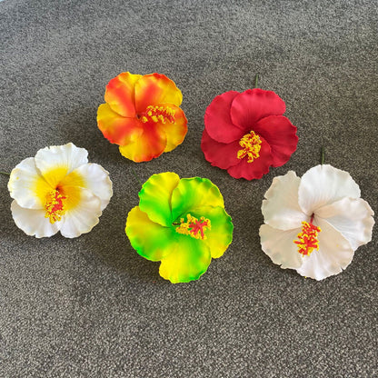 XL Hibiscus Polynesian Sei Flowers 12cm - Island Aesthetica