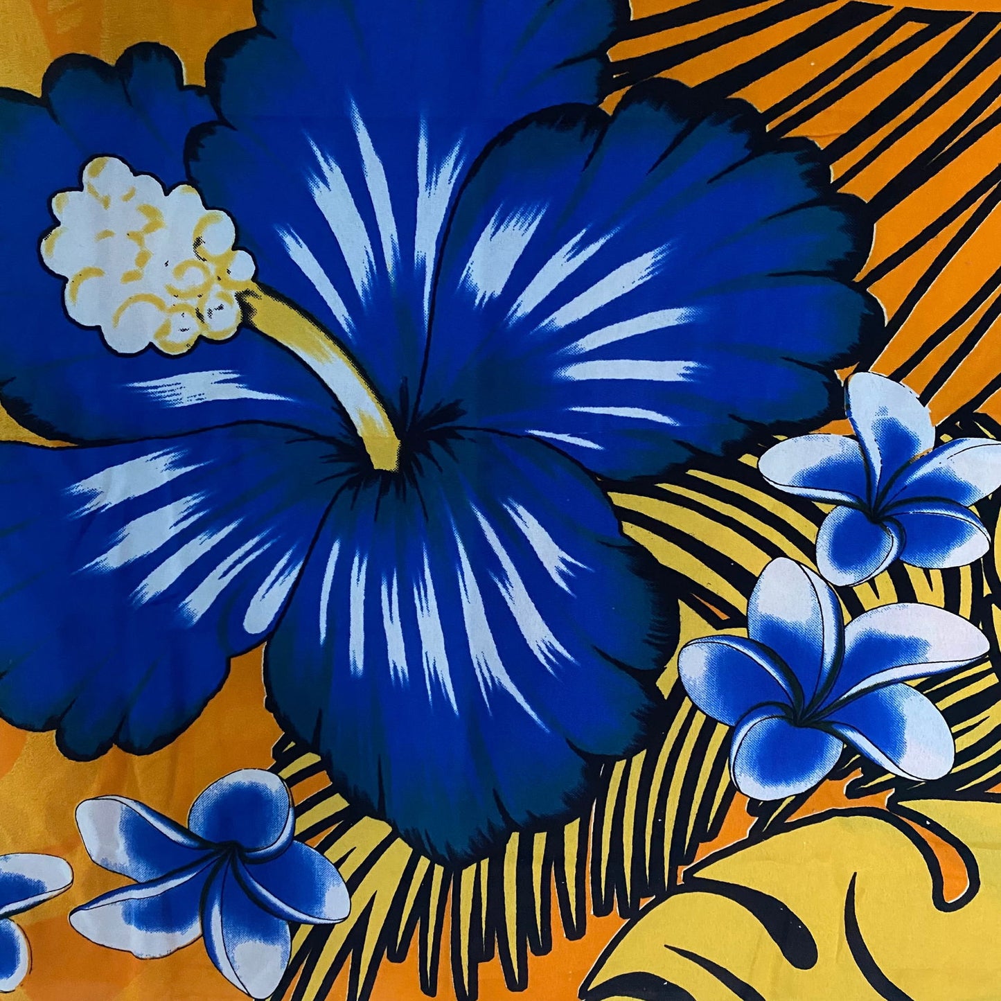 Yellow Lavalava Polynesian Women's Floral Sarong Beach Cover Up Size M #product_variant# - Island Aesthetica